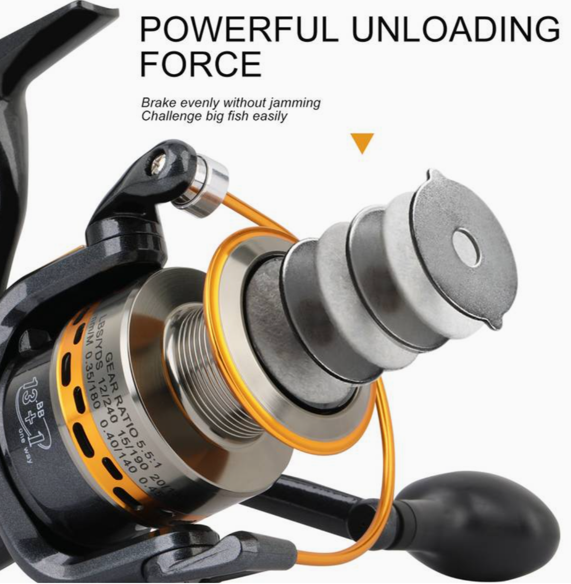 Sougayilang Vismolen Machine, 13 + 1 Kogellagers Voor Karper Bass Outdoor 5000 serie