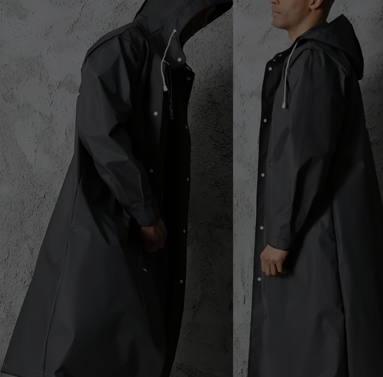 Waterdichte Regenjas Met Capuchon Voor Dames En Heren, XL