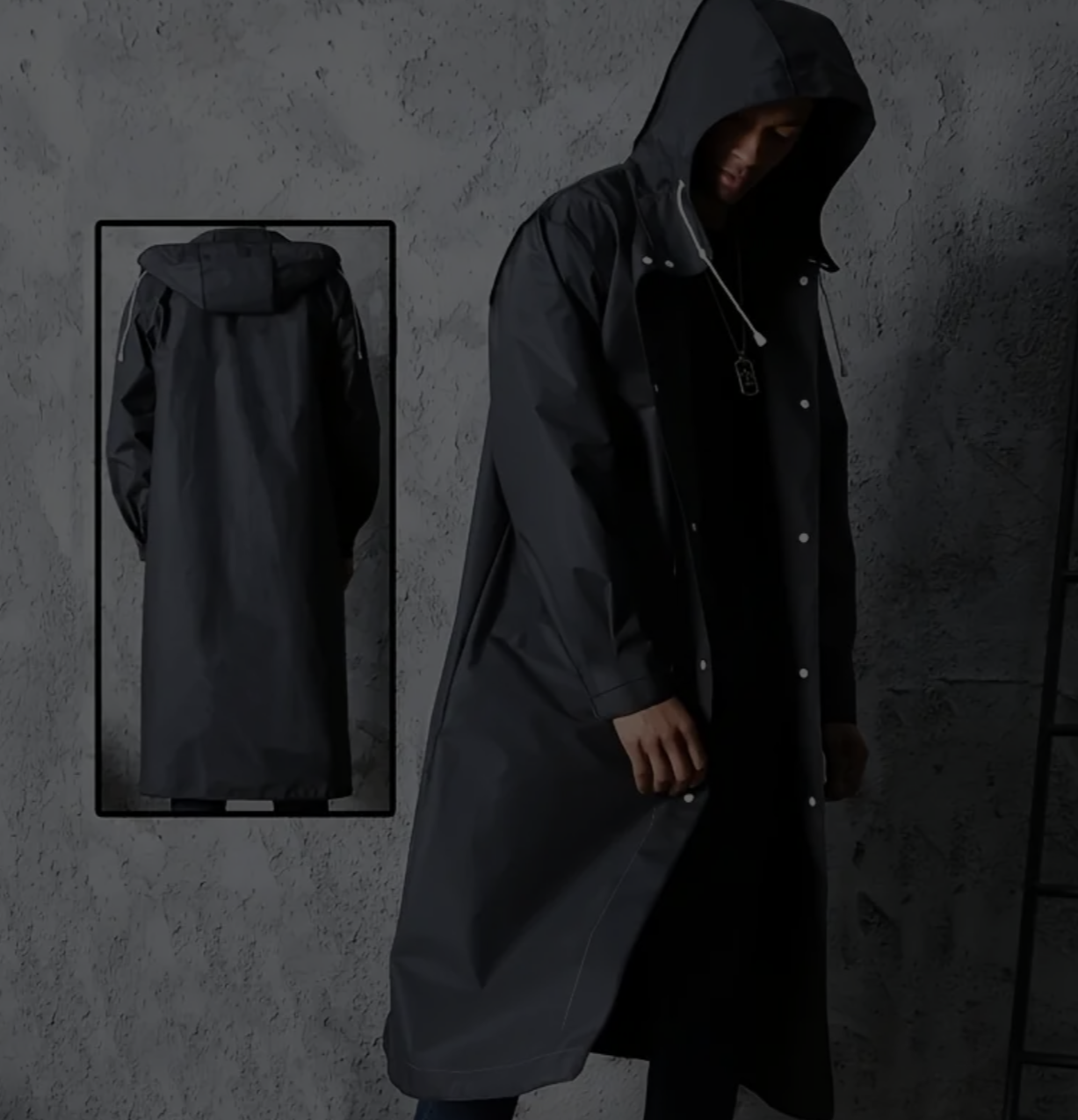 Waterdichte Regenjas Met Capuchon Voor Dames En Heren, XL